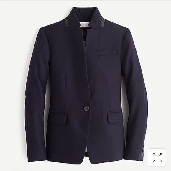 J Crew Regent blazer in wool flannel B0323 - Picture 4 of 5